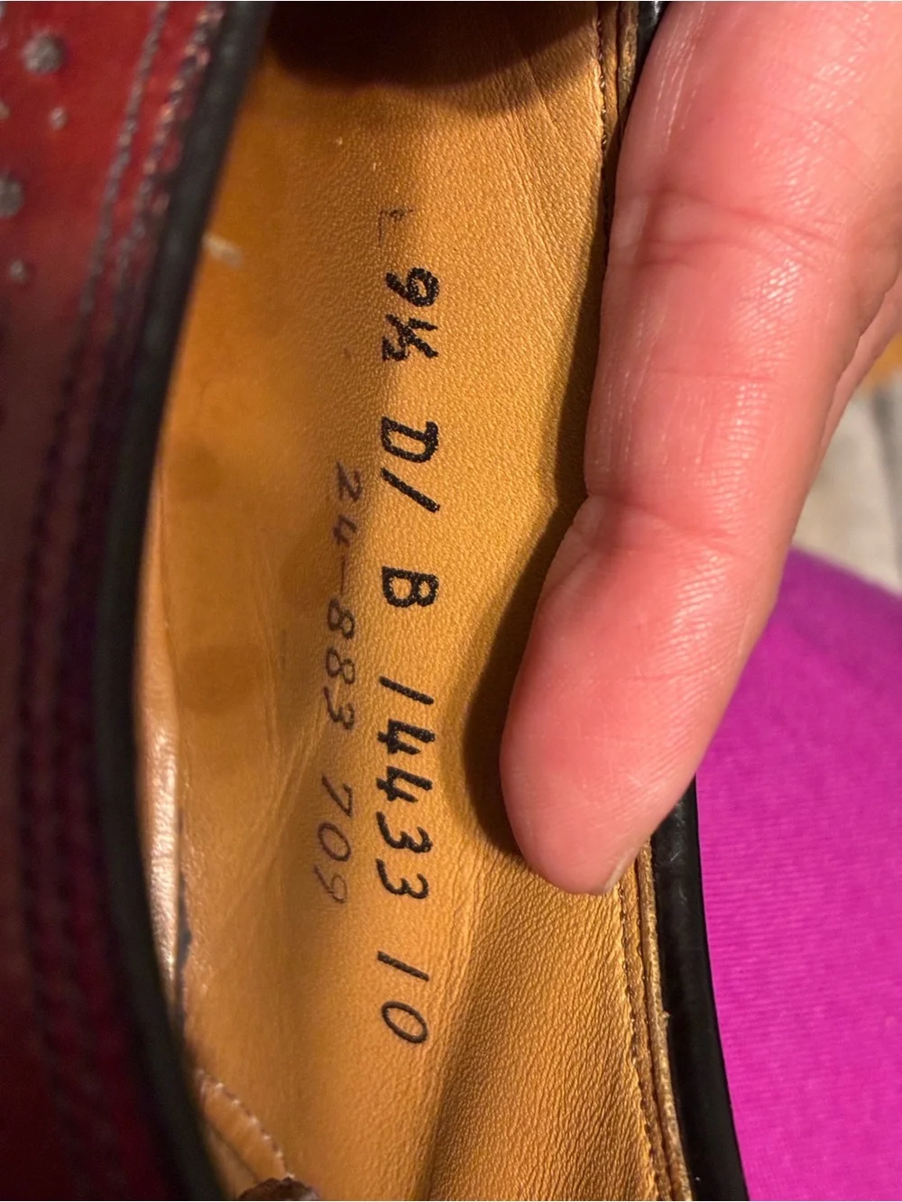 50’s TRUE VINTAGE JOHNSTON & MURPHY Crown Aristocraft Wingtips 9.5 D